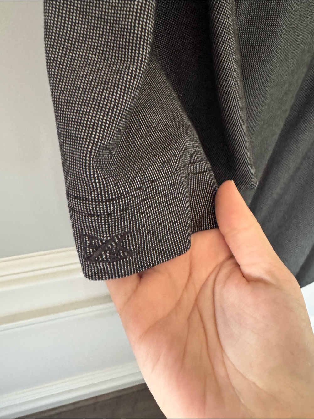 Cutter & Buck Charcoal Polo with Black Collar and Red Logo - Picture 4 of 4